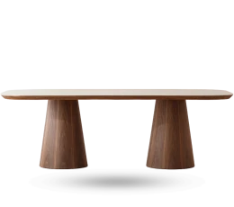 Acceso a la categoría de mesas de comedor de diseño contemporáneo y maderas nobles